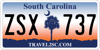 SC license plate ZSX737