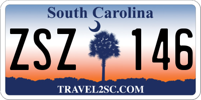 SC license plate ZSZ146