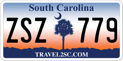 SC license plate ZSZ779