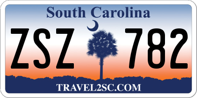 SC license plate ZSZ782