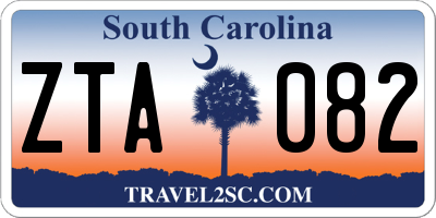 SC license plate ZTA082