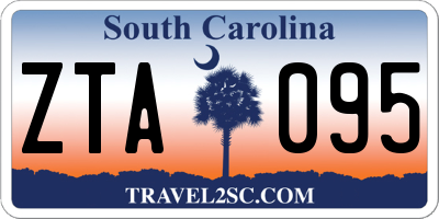 SC license plate ZTA095