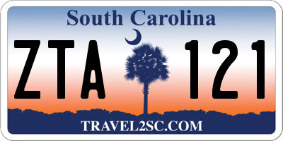 SC license plate ZTA121