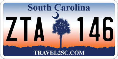 SC license plate ZTA146