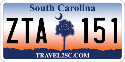 SC license plate ZTA151