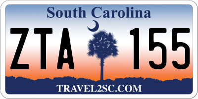 SC license plate ZTA155
