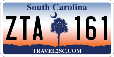 SC license plate ZTA161