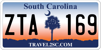 SC license plate ZTA169