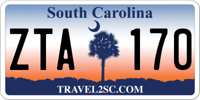 SC license plate ZTA170