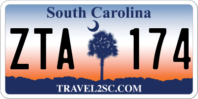 SC license plate ZTA174