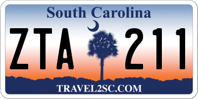 SC license plate ZTA211
