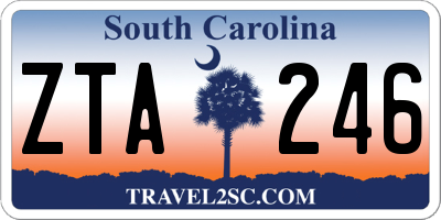 SC license plate ZTA246