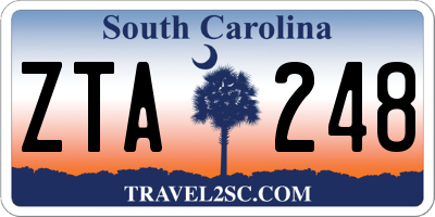 SC license plate ZTA248