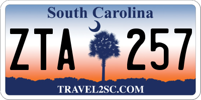 SC license plate ZTA257