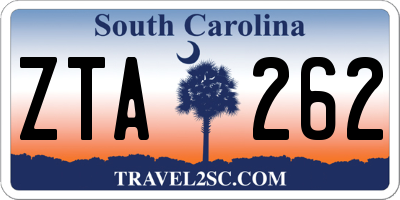 SC license plate ZTA262