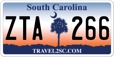 SC license plate ZTA266