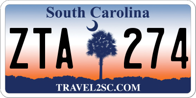 SC license plate ZTA274