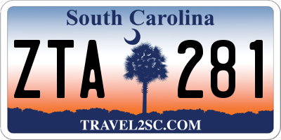 SC license plate ZTA281