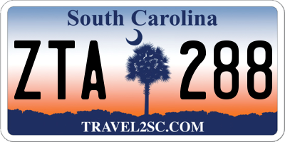 SC license plate ZTA288