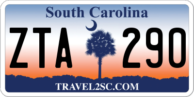SC license plate ZTA290