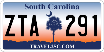 SC license plate ZTA291