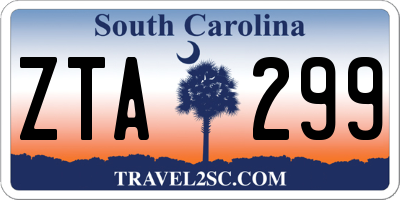 SC license plate ZTA299