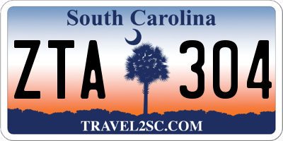 SC license plate ZTA304