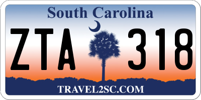 SC license plate ZTA318