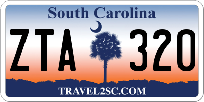 SC license plate ZTA320