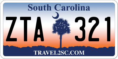 SC license plate ZTA321