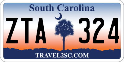 SC license plate ZTA324