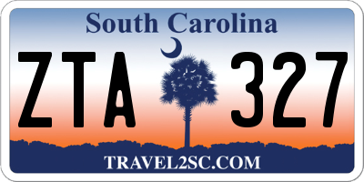 SC license plate ZTA327