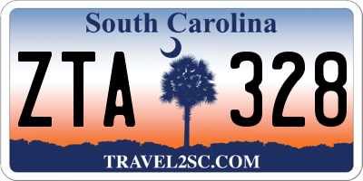 SC license plate ZTA328
