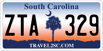 SC license plate ZTA329