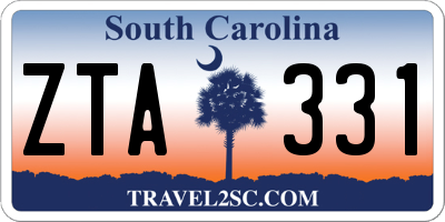 SC license plate ZTA331