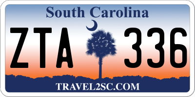 SC license plate ZTA336