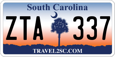 SC license plate ZTA337