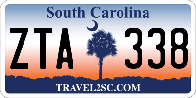 SC license plate ZTA338