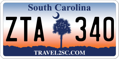 SC license plate ZTA340