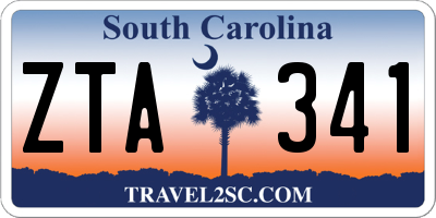 SC license plate ZTA341