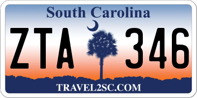 SC license plate ZTA346