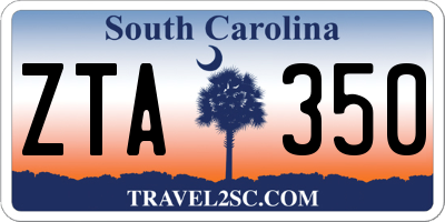 SC license plate ZTA350