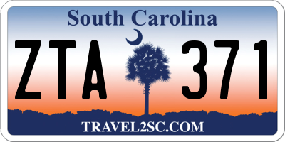 SC license plate ZTA371