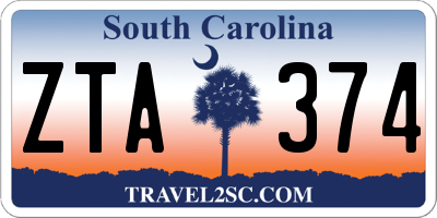 SC license plate ZTA374