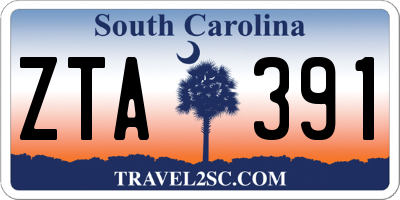 SC license plate ZTA391