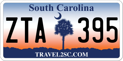 SC license plate ZTA395