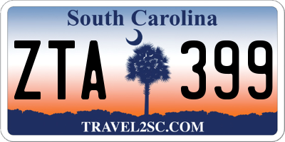 SC license plate ZTA399