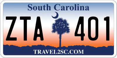 SC license plate ZTA401