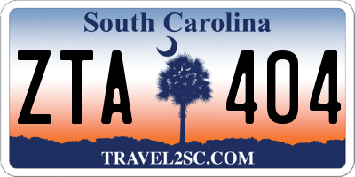 SC license plate ZTA404