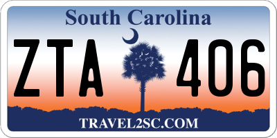 SC license plate ZTA406